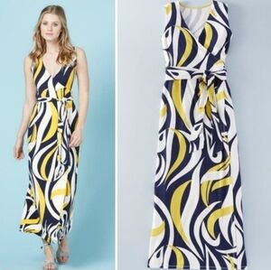 Boden Wrap Maxi Dress Sleeveless Size 12